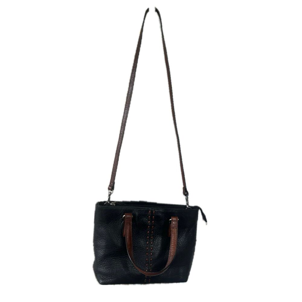 Fossil Y2K Vintage Coronado Stitch Pebbled Soft Leather Zipper Crossbody Bag
